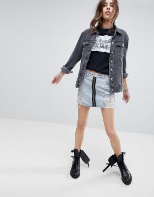 signature 8 denim skirt