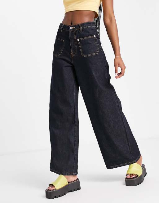 Signature Fit Boyfriend Capri Jean - Dark Wash