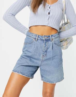 high waist shorts denim