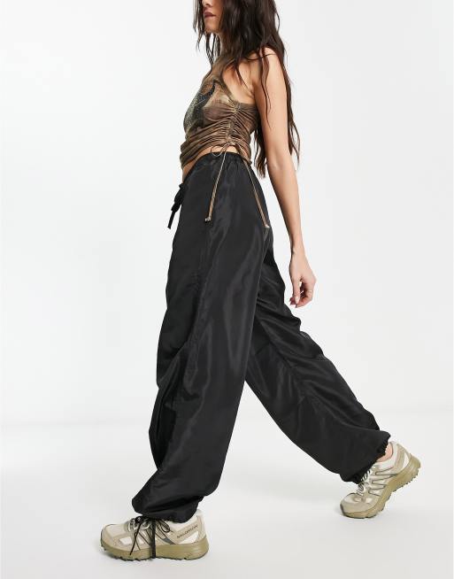 SEE SEE WIDE NYLON PANTS BLACK L | www.forstec.com