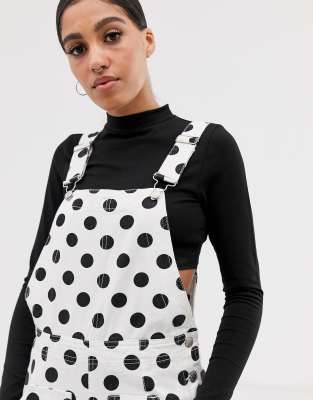 Topshop polka hot sale dot dungarees