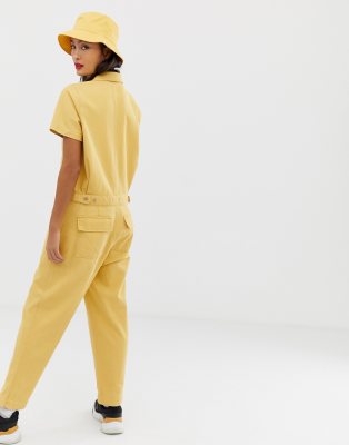 mustard boiler suit