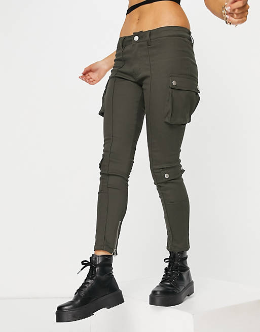 Trousers & Leggings Signature 8 skinny cargo trouser in khaki 