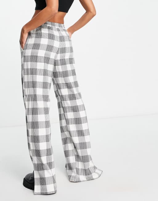 Plaid sales palazzo pants