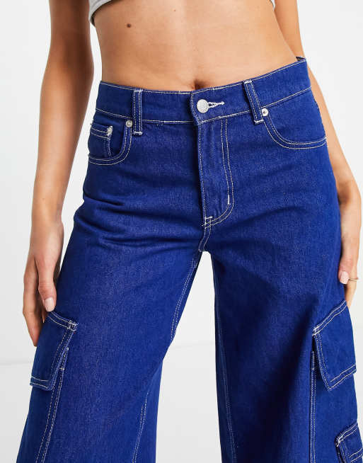 blue utility jeans