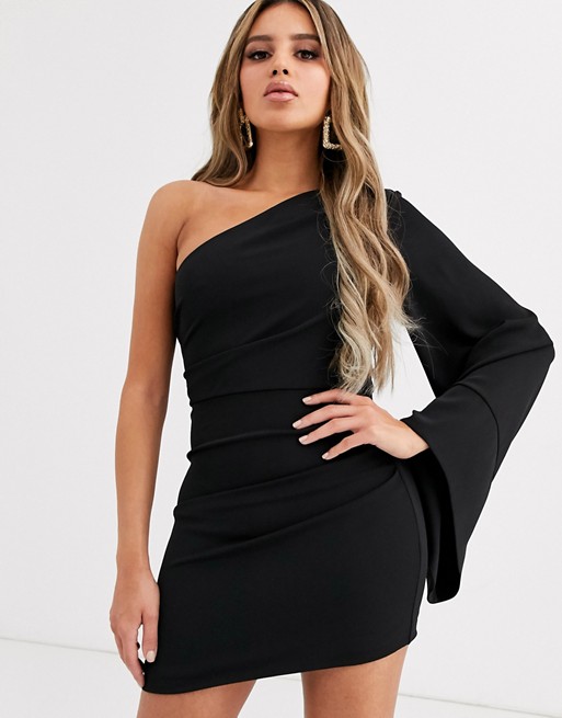 Significant Other seeker one sleeve mini dress
