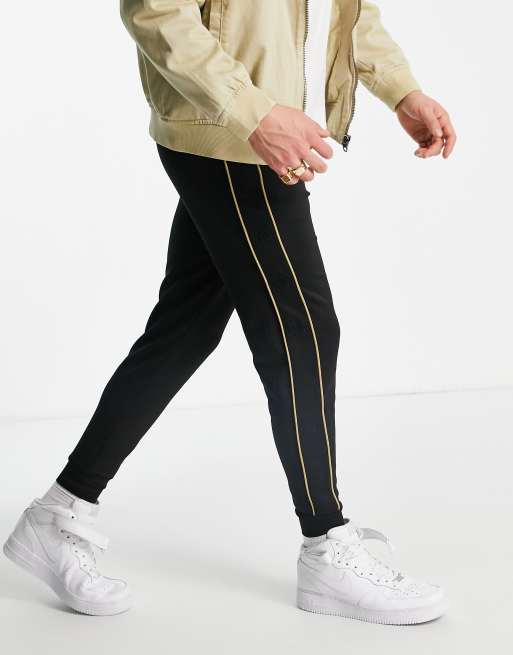 Siksilk - Astro - Joggingbroeken met boorden in zwart