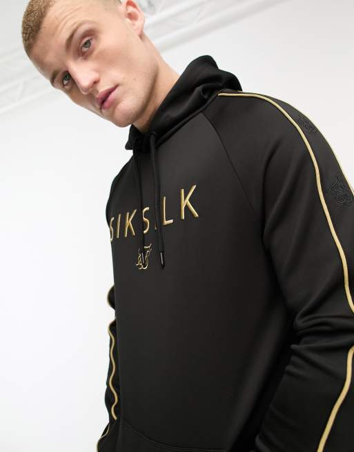 Siksilk - Astro - Sweat à capuche à enfiler - Noir