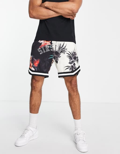 Hawaiian floral hot sale basketball shorts