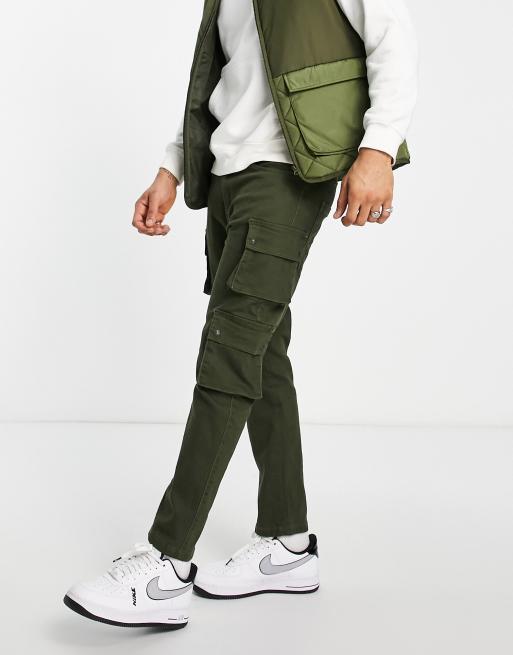 Siksilk - Cargobroek in kaki