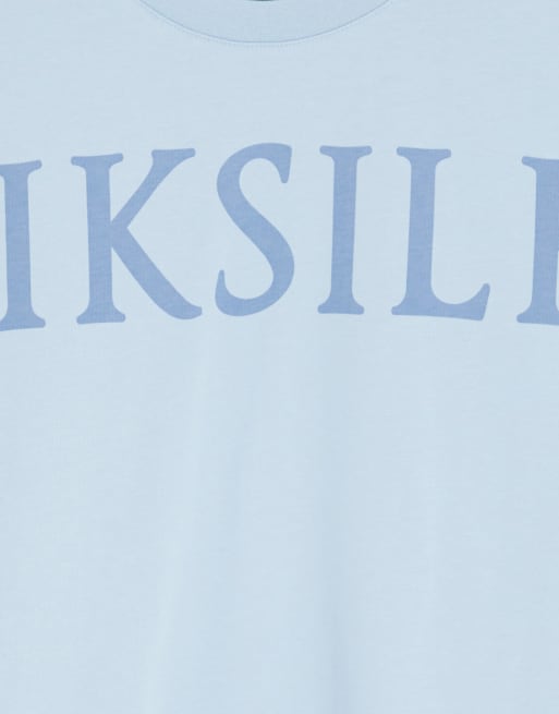 Siksilk co-ord oversized t-shirt in in blue, 2 of 4