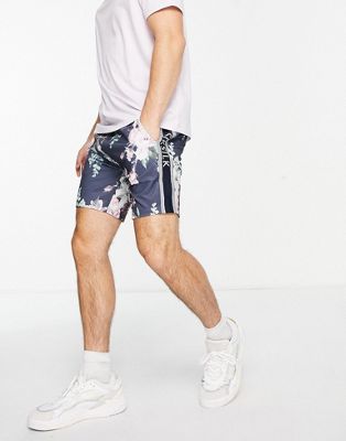 Siksilk co-ord shorts in blue floral