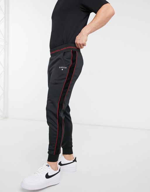 Siksilk discount black joggers