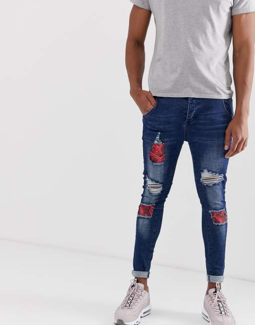 Sik silk hot sale distressed jeans