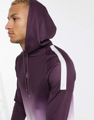 sik silk burgundy hoodie