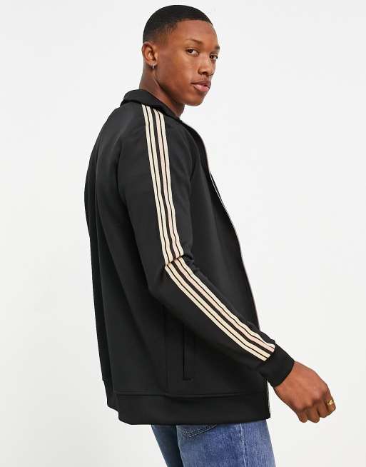 Side stripe shop track jacket