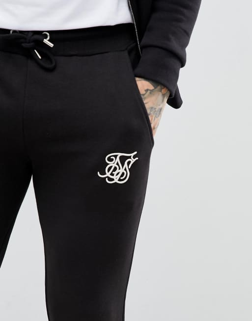 Sik silk cheap black joggers