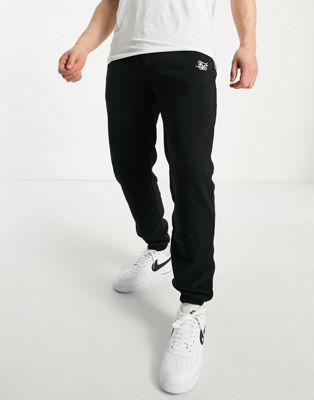 Siksilk joggers in black with flight toggle