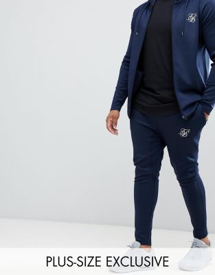 sik silk navy joggers