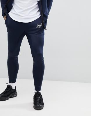 sik silk navy joggers