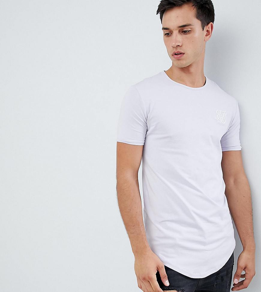 SikSilk – Lilapastell t-shirt med muscle-passform, exklusivt för ASOS