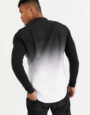 muscle fit grandad shirt