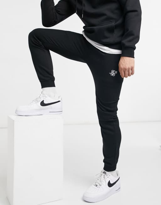 Sik silk store black joggers