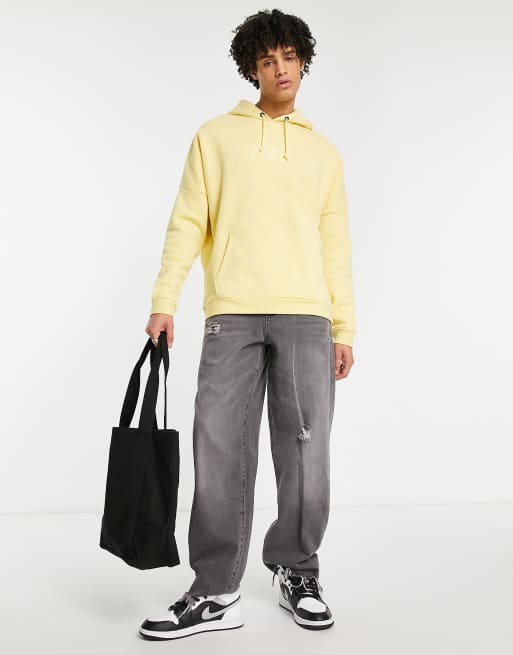 Yellow sik cheap silk hoodie