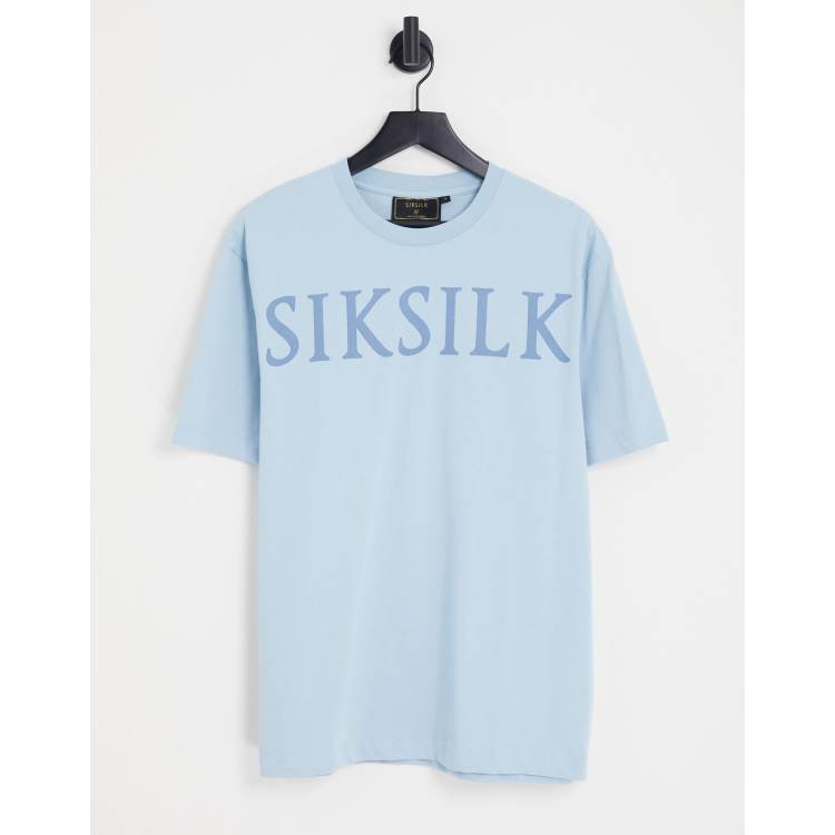 SikSilk oversized T-shirt in in blue - part of a set | ASOS