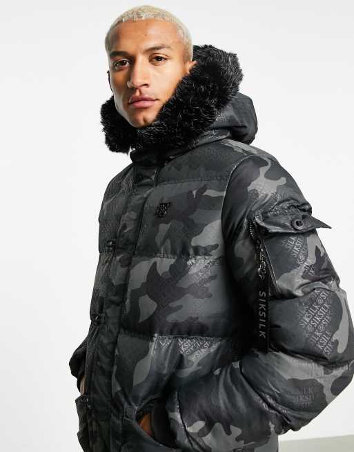 Siksilk deals camo jacket