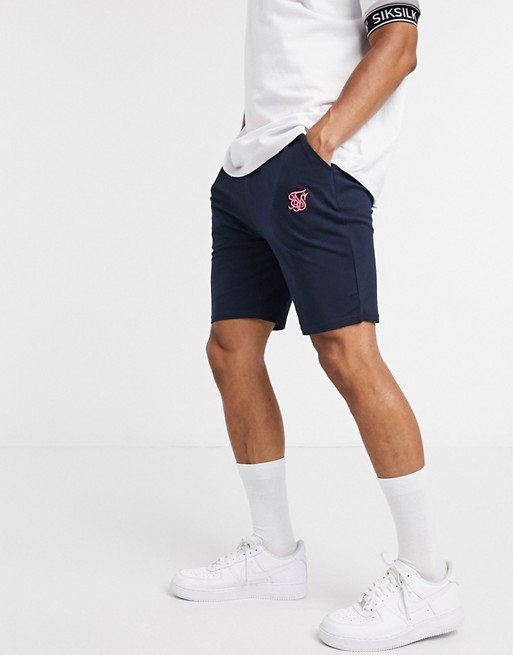 SikSilk relaxed fit co-ord shorts in navy