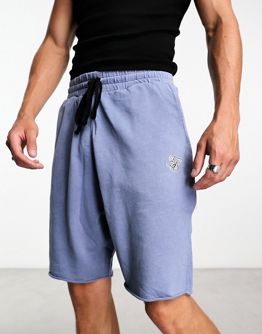 relaxed shorts in blue