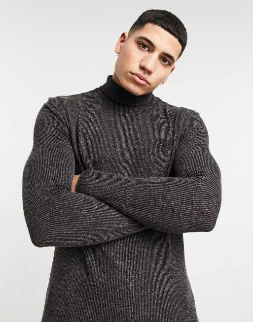 Sik silk shop roll neck