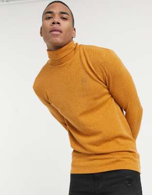 mustard turtle neck jumper