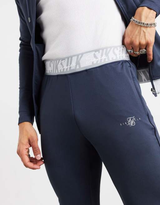 Siksilk tape waist poly cheap track pants