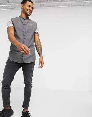 siksilk denim shirt