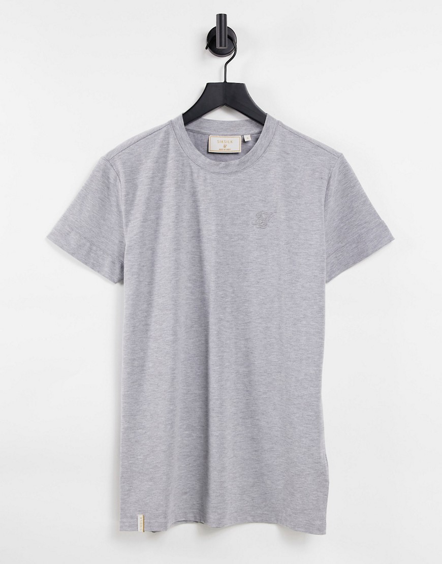 SikSilk smart essentials t-shirt in grey