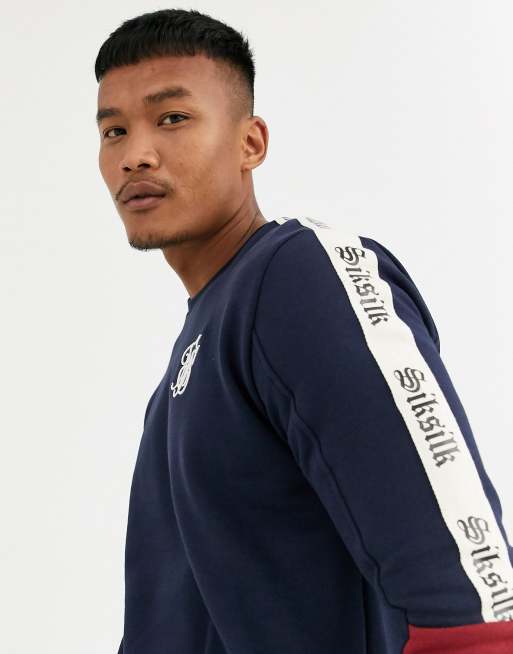 Siksilk - Survêtement avec bande - Bleu marine, 2 de 3