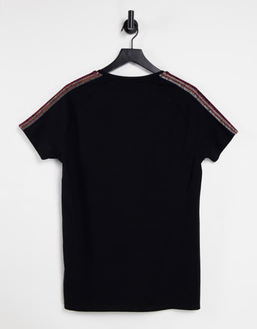 Siksilk - T-shirt à manches raglan - Noir, 2 de 4