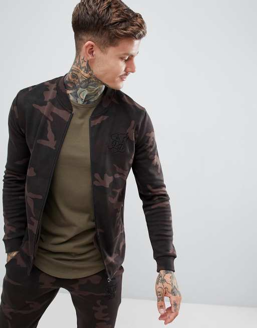 SikSilk Camo Baseball Jersey