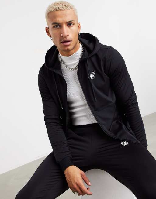 Sik silk black store tracksuit