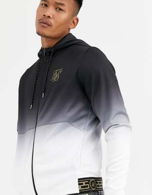 siksilk zip through hoodie