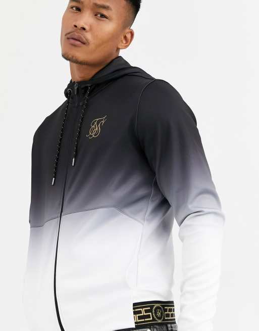 SikSilk zip thru hoodie in faded black | ASOS