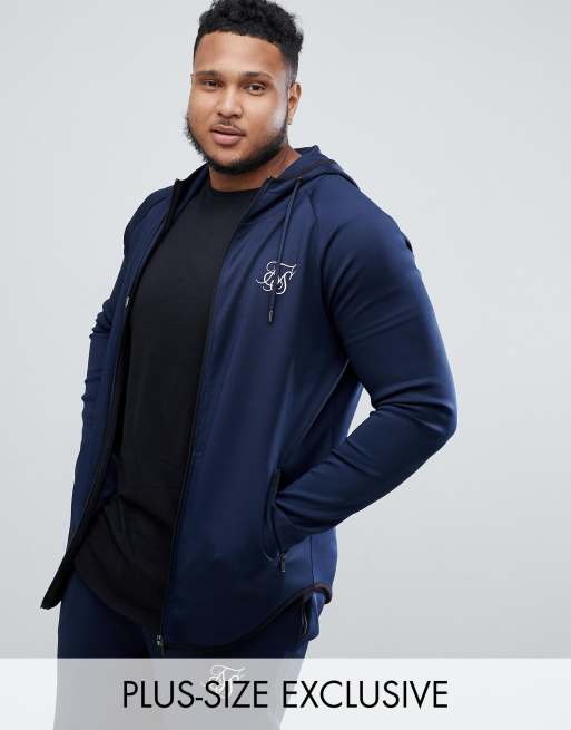 Siksilk athlete zip store through hoodie