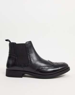 brogue style chelsea boots