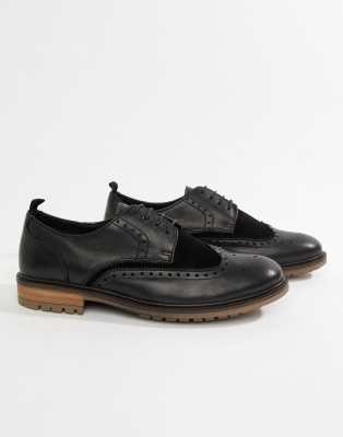 silver lace up brogues
