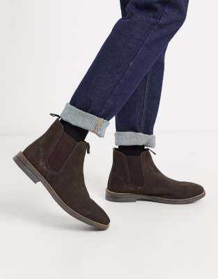 brown chelsea boots asos