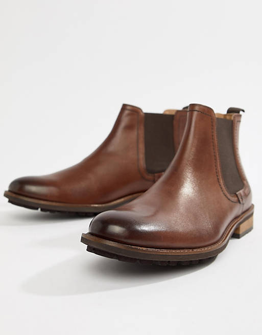 Silver Street Chunky Chelsea Boot in Brown | ASOS