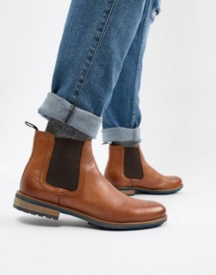 tan chunky chelsea boots