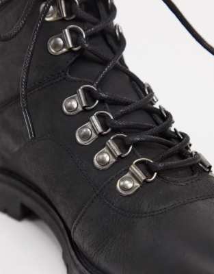 lace up chunky hiker boots